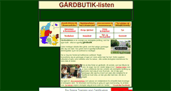 Desktop Screenshot of gaardbutiklisten.dk